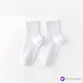 2023 New High Quality Children Pure Cotton Students School Socks Sports White Kids Socks for Boys Girls