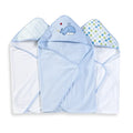 3 Hooded Towel Set - Blue Whale