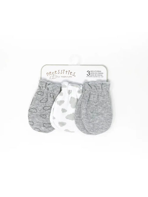 3 Pack Heather Grey Mitt