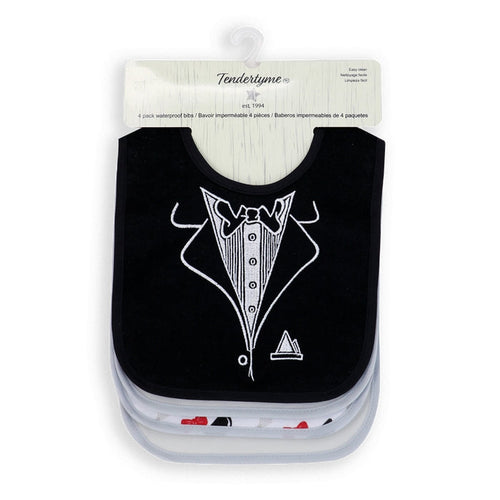 4 Pack Interlock Bib with Peva Back
