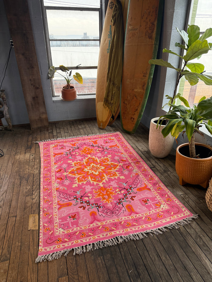 Cotton Printed Rug 104 | 4' x 6'