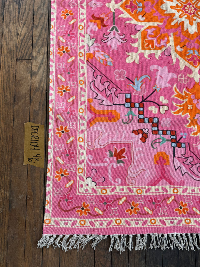 Cotton Printed Rug 104 | 4' x 6'
