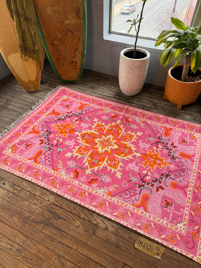 Cotton Printed Rug 104 | 4' x 6'