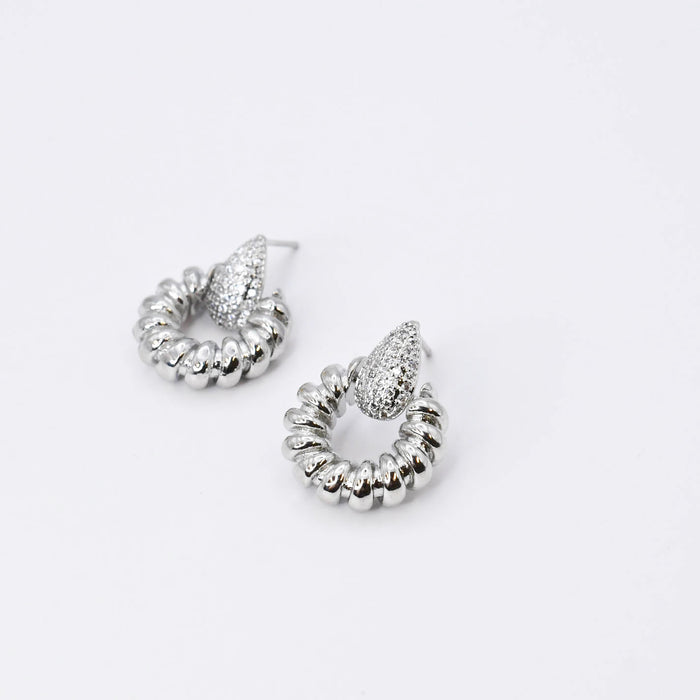 waterproof hypoallergenic silver earrings, tarnish free silver jewelry, dainty silver earrings, silver hoop earrings, handcrafted gemstone silver earrings, boutique wholesale earrings, everyday silver jewelry, high-quality silver earrings