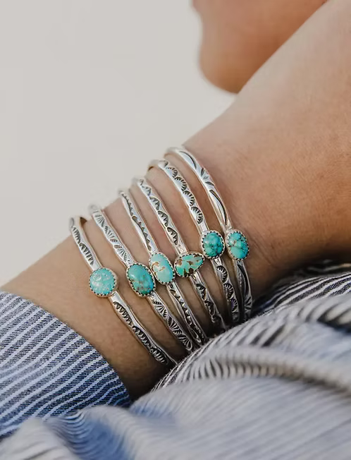 Aspen Turquoise + Sterling Silver Bracelet
