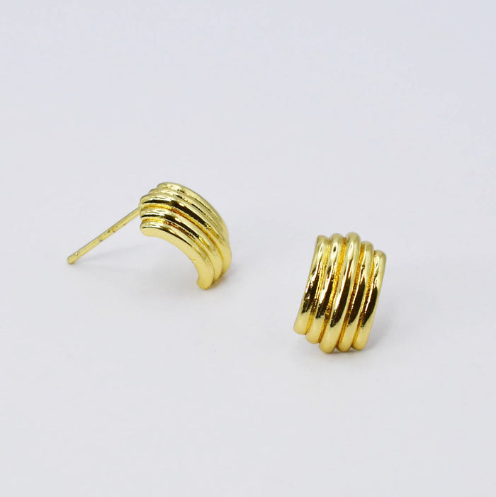 waterproof hypoallergenic earrings, tarnish free 14k gold jewelry, dainty gold earrings, gold hoop earrings, handcrafted gemstone earrings, boutique wholesale earrings, high-quality gold jewelry