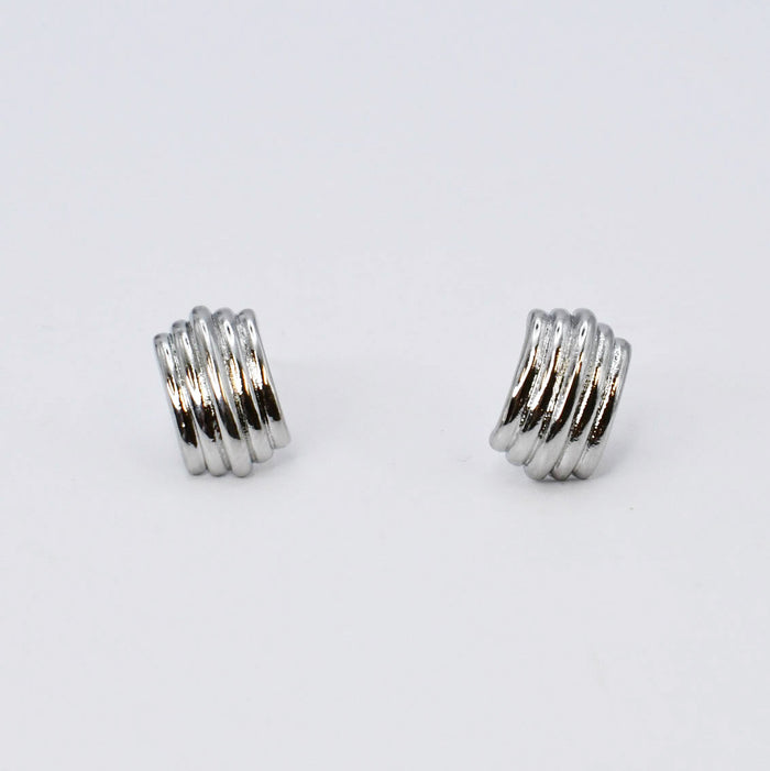waterproof hypoallergenic silver earrings, tarnish free silver jewelry, dainty silver earrings, silver hoop earrings, handcrafted gemstone silver earrings, boutique wholesale earrings, everyday silver jewelry, high-quality silver earrings