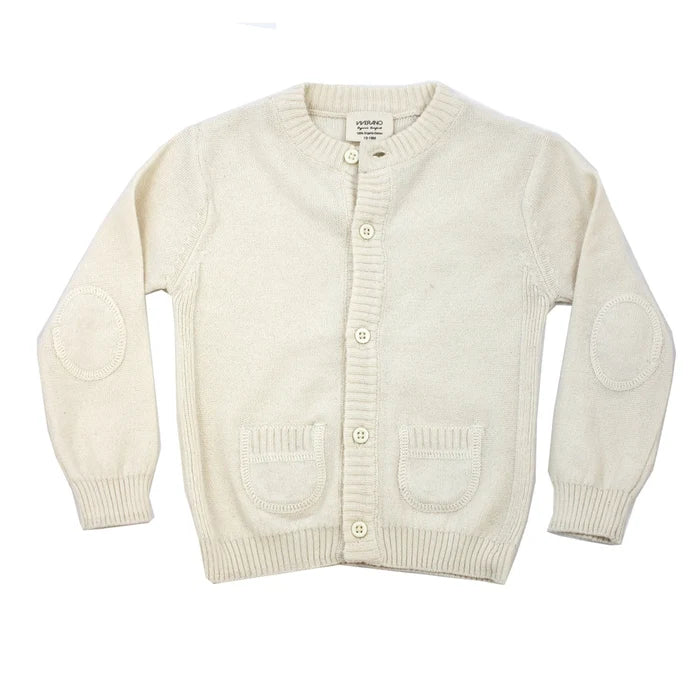 Baby Classic Side Rib Cardigan Sweater Knit (Organic Cotton)