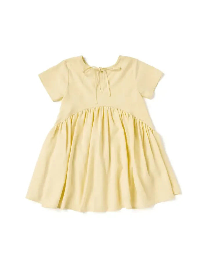 Baby Hi-Low Drop Waist Dress - Mocha