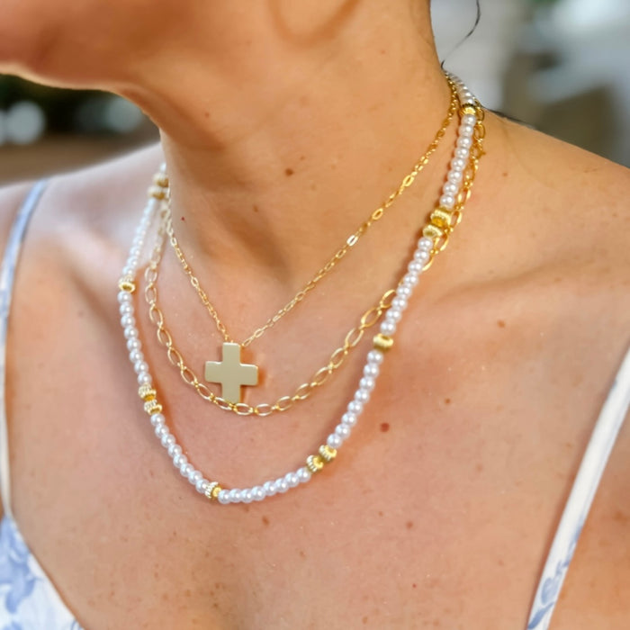 dainty gold necklace, layered design, boutique wholesale, women’s accessories, statement piece, trendy style, waterproof, hypoallergenic, tarnish free