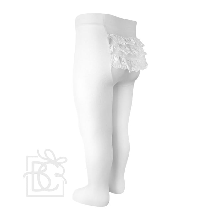 Bottom Lace Microfiber Tights