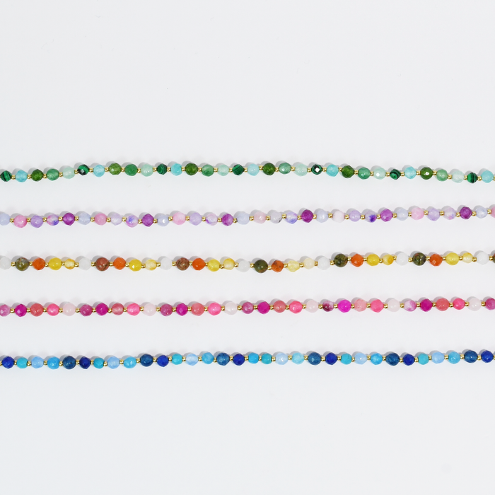 Candy Bead Dainty Gemstone Necklace