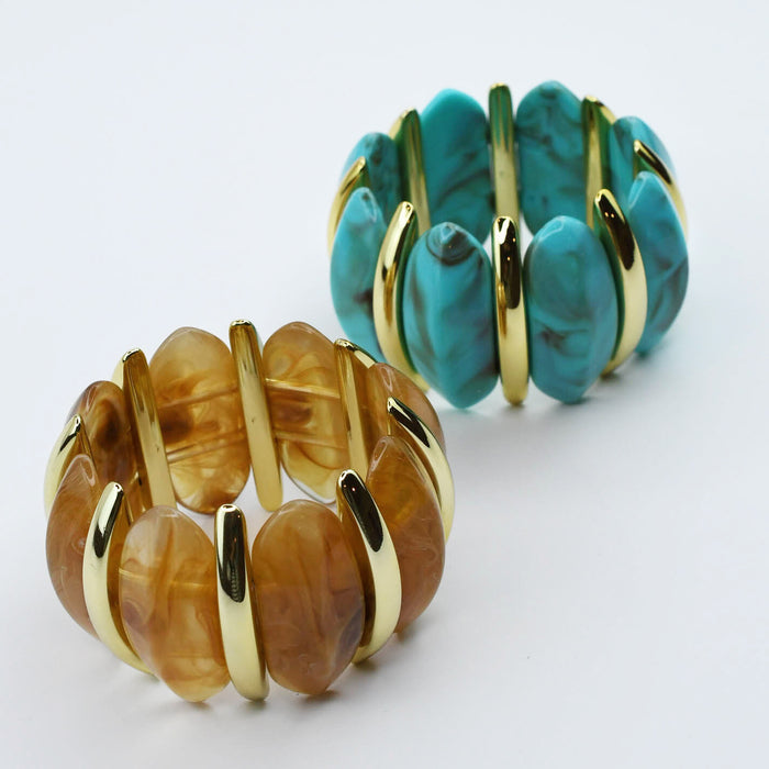 colorful gemstone jewelry, beaded fashion bracelet, gold or silver tone accessory, handcrafted beaded piece, trendy boho chic jewelry, vibrant statement wristwear, artisan handmade design, everyday stackable accessory, fashion jewelry for women, premium jewelry gift idea, boutique style wristwear, elevated modern jewelry