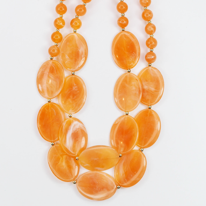 Colorful charms gold necklace featuring gemstone details, layered jewelry design, trendy accessory for women’s jewelry collections, boutique wholesale fashion necklace that is hypoallergenic, tarnish free, and waterproof jewelry with a cute aesthetic statement style