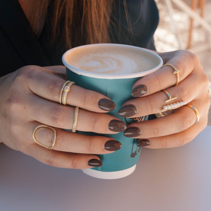 hypoallergenic ring, waterproof ring, tarnish free jewelry, boutique wholesale jewelry, dainty gold ring, gemstone statement ring, sparkly cubic zirconia ring, high quality jewelry gifts, elegant gold plated ring, trendy fashion ring, pastel gemstone ring