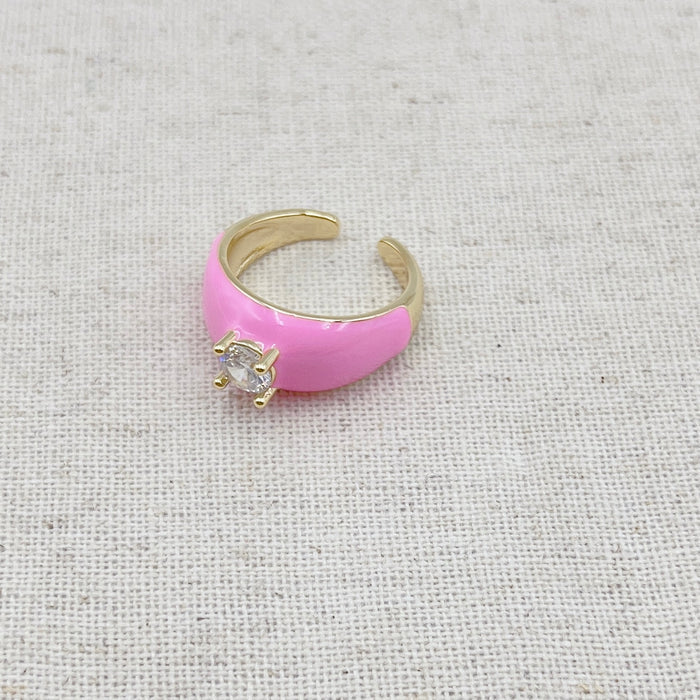 Clouds Pink Ring One Size