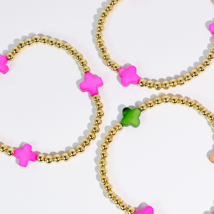colorful gemstone jewelry, beaded fashion bracelet, gold or silver tone accessory, handcrafted beaded piece, trendy boho chic jewelry, vibrant statement wristwear, artisan handmade design, everyday stackable accessory, fashion jewelry for women, premium jewelry gift idea, boutique style wristwear, elevated modern jewelry