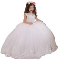 Copy of White fluffy Lace Girl Dress #39