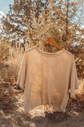 CROPPED HEMP TEE : Hemp Organic Cotton