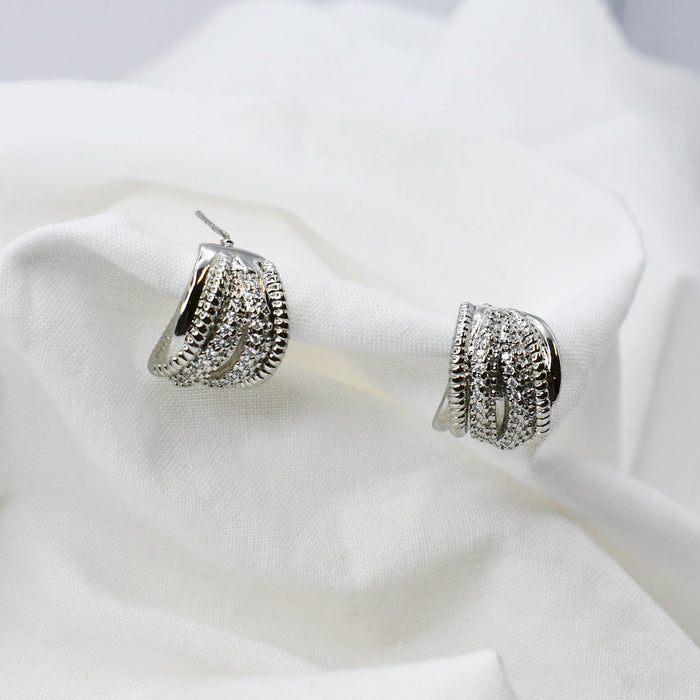 waterproof hypoallergenic silver earrings, tarnish free silver jewelry, dainty silver earrings, silver hoop earrings, handcrafted gemstone silver earrings, boutique wholesale earrings, everyday silver jewelry, high-quality silver earrings