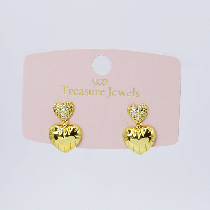 waterproof hypoallergenic earrings, tarnish free 14k gold jewelry, dainty gold earrings, gold hoop earrings, handcrafted gemstone earrings, boutique wholesale earrings, high-quality gold jewelry,heart gold stud