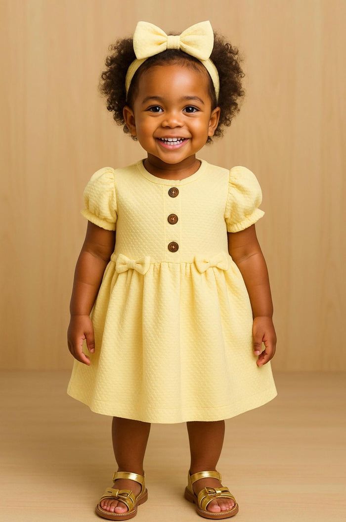 Darling Bow Knit Dress & Headband