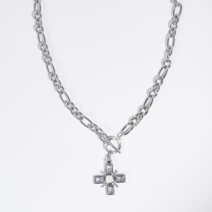 Divine Light Silver Necklace