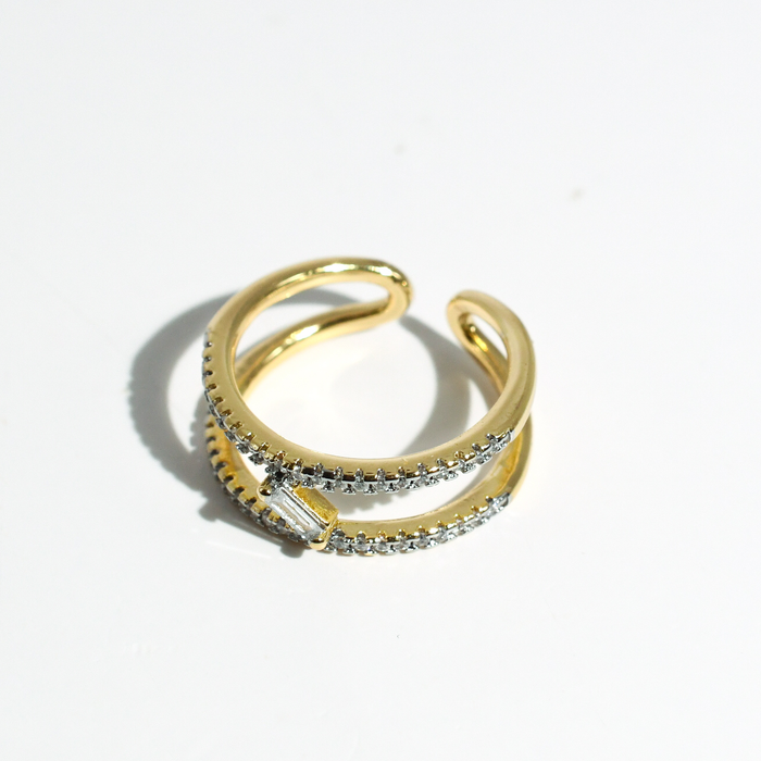 hypoallergenic ring, waterproof ring, tarnish free jewelry, boutique wholesale jewelry, dainty gold ring, gemstone statement ring, sparkly cubic zirconia ring, high quality jewelry gifts, elegant gold plated ring, trendy fashion ring, pastel gemstone ring