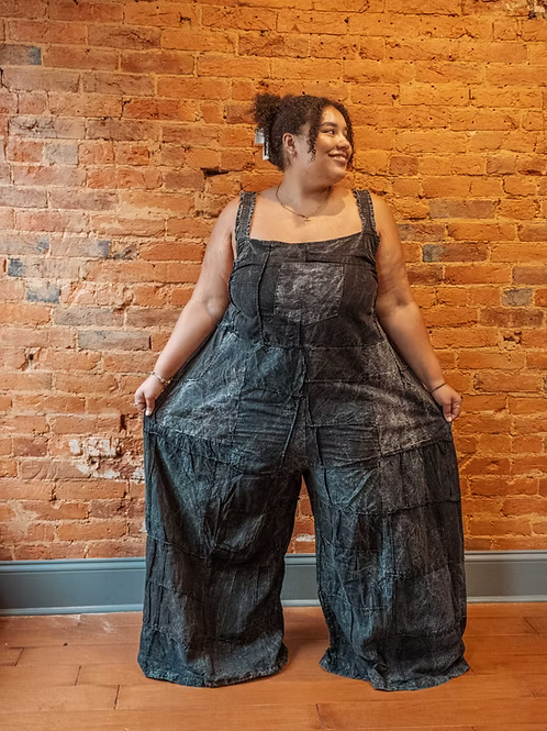 Elowen Cotton Patchwork Overalls