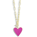 Colorful charms gold necklace featuring gemstone details, layered jewelry design, trendy accessory for women’s jewelry collections, boutique wholesale fashion necklace that is hypoallergenic, tarnish free, and waterproof jewelry with a cute aesthetic statement style