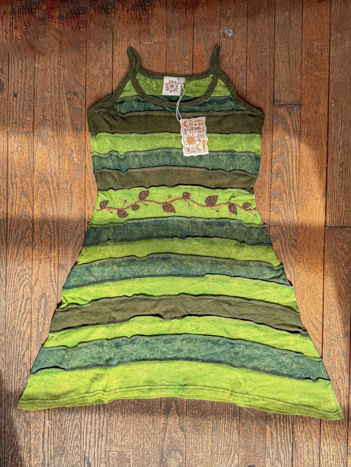 Fae Dress 100% Cotton Hand Embroidered