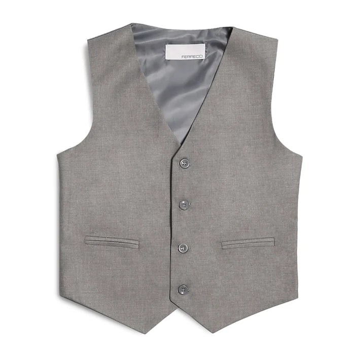 Ferrecci Boys Jax Jr 5pc Suit Set Light Grey