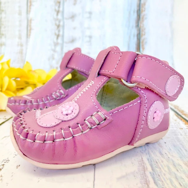First Step - Moccasin Charlotte Pink