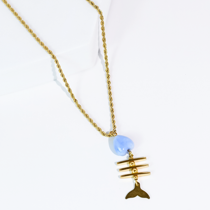 Fish Tale Gold Necklace