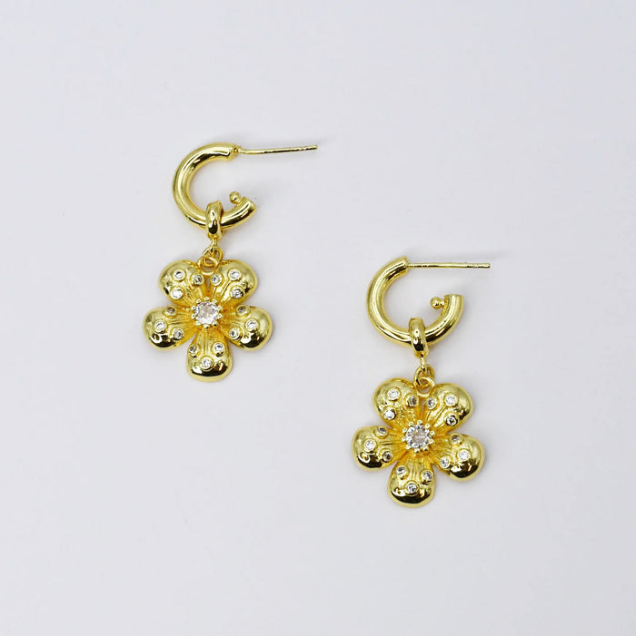waterproof hypoallergenic earrings, tarnish free 14k gold jewelry, dainty gold earrings, gold hoop earrings, handcrafted gemstone earrings, boutique wholesale earrings, high-quality gold jewelry