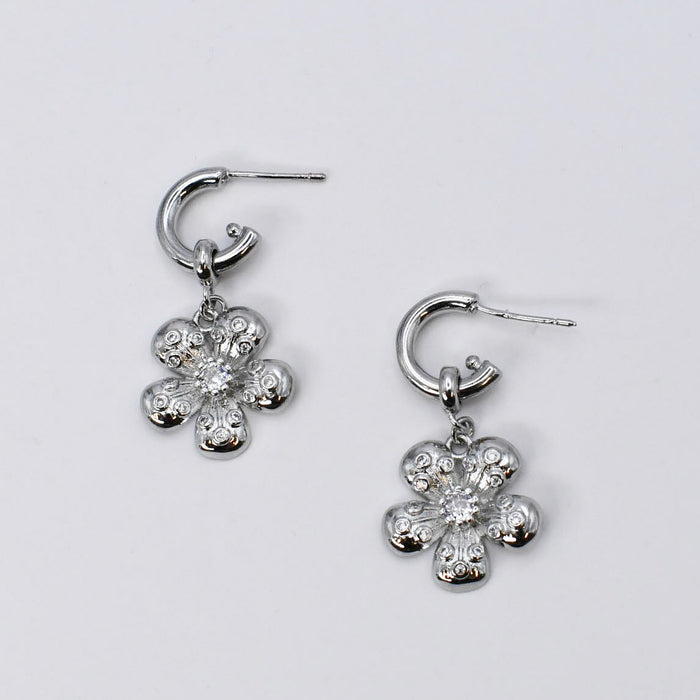 waterproof hypoallergenic silver earrings, tarnish free silver jewelry, dainty silver earrings, silver hoop earrings, handcrafted gemstone silver earrings, boutique wholesale earrings, everyday silver jewelry, high-quality silver earrings