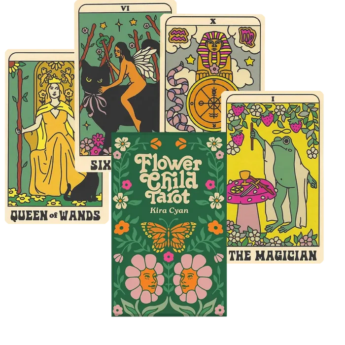 Flower Child Tarot: Deck & Guidebook