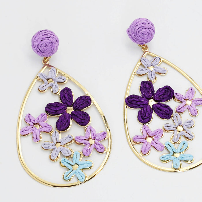 Colorful crystal statement hoop earrings with multicolor beads and sparkling stones, waterproof earrings, tarnish free jewelry, hypoallergenic earrings for sensitive skin, 24k gold dainty earrings, handcrafted gemstone earrings, gold hoop earrings, boutique wholesale earrings, trendy gold jewelry, high quality jewelry gifts