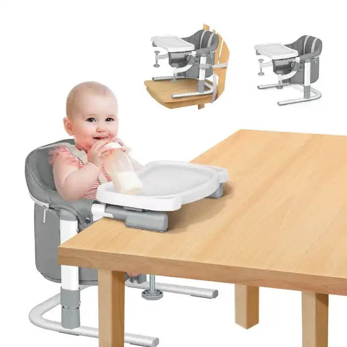 For 6-24 months 3 in 1 Floor Seat For Baby Sit Up, Hook On Chair For Table, Feeding Seat High Chair