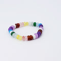 colorful gemstone jewelry, beaded fashion bracelet, gold or silver tone accessory, handcrafted beaded piece, trendy boho chic jewelry, vibrant statement wristwear, artisan handmade design, everyday stackable accessory, fashion jewelry for women, premium jewelry gift idea, boutique style wristwear, elevated modern jewelry
