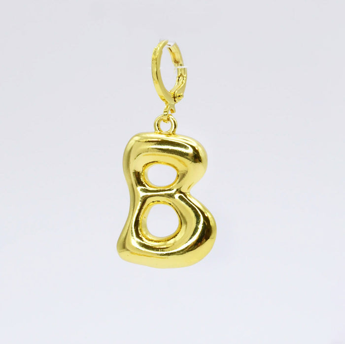 Funky Gold Initial Charm