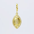 Gold Football Charm CH-340