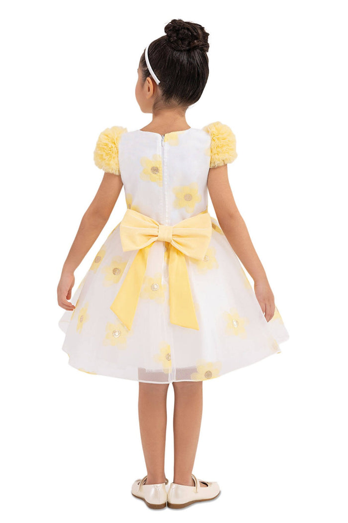 Golden Petal Princess Dress