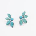 waterproof hypoallergenic silver earrings, tarnish free silver jewelry, dainty silver earrings, silver hoop earrings, handcrafted gemstone silver earrings, boutique wholesale earrings, everyday silver jewelry, high-quality silver earrings,turquoise earrings