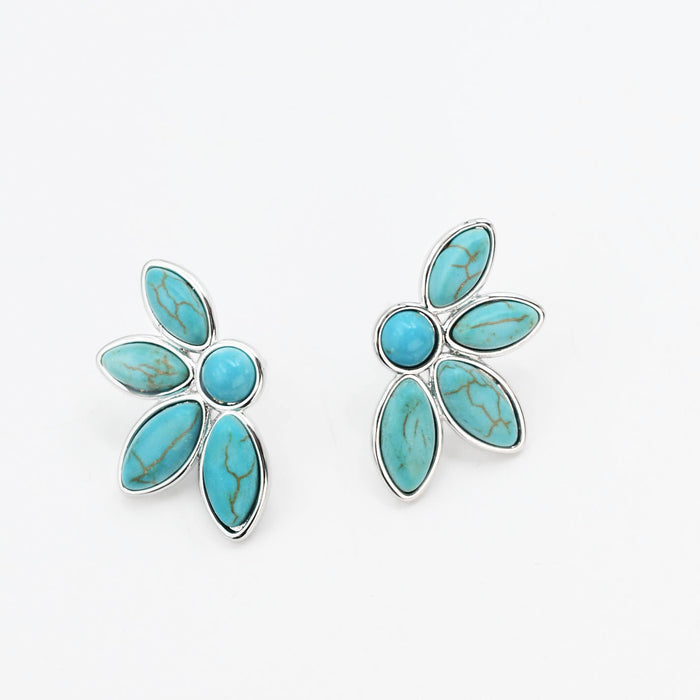 waterproof hypoallergenic silver earrings, tarnish free silver jewelry, dainty silver earrings, silver hoop earrings, handcrafted gemstone silver earrings, boutique wholesale earrings, everyday silver jewelry, high-quality silver earrings,turquoise earrings