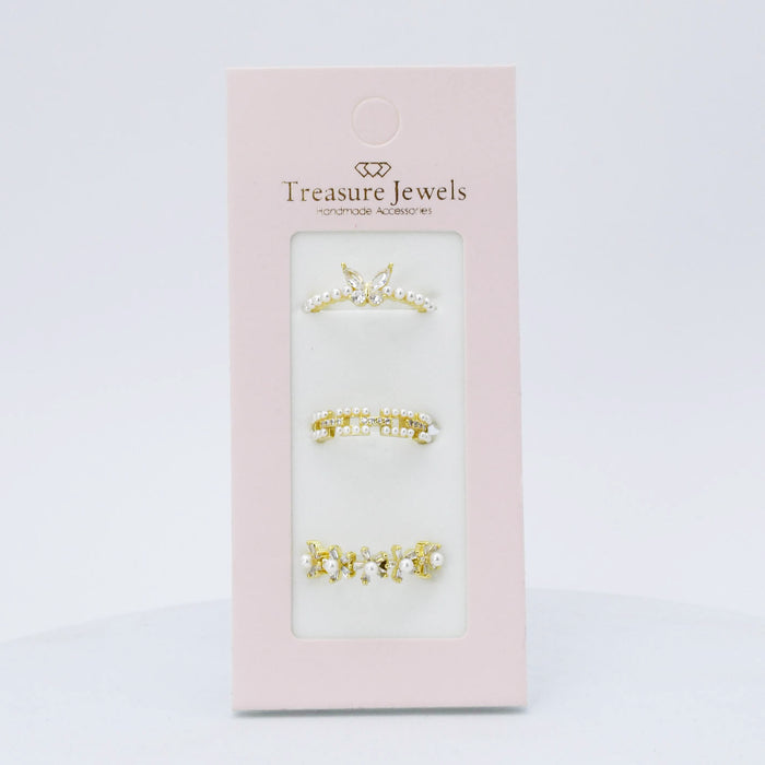 Harmony Pearl Ring Set
