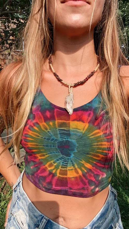 Healing Himalayan Crystal Adjustable Length Headpiece/Necklace