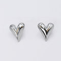waterproof hypoallergenic silver earrings, tarnish free silver jewelry, dainty silver earrings, silver hoop earrings, handcrafted gemstone silver earrings, boutique wholesale earrings, everyday silver jewelry, high-quality silver earrings,silver heart stud