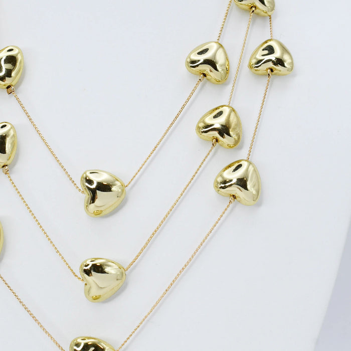 dainty gold necklace, layered design, boutique wholesale, women’s accessories, statement piece, trendy style, waterproof, hypoallergenic, tarnish free