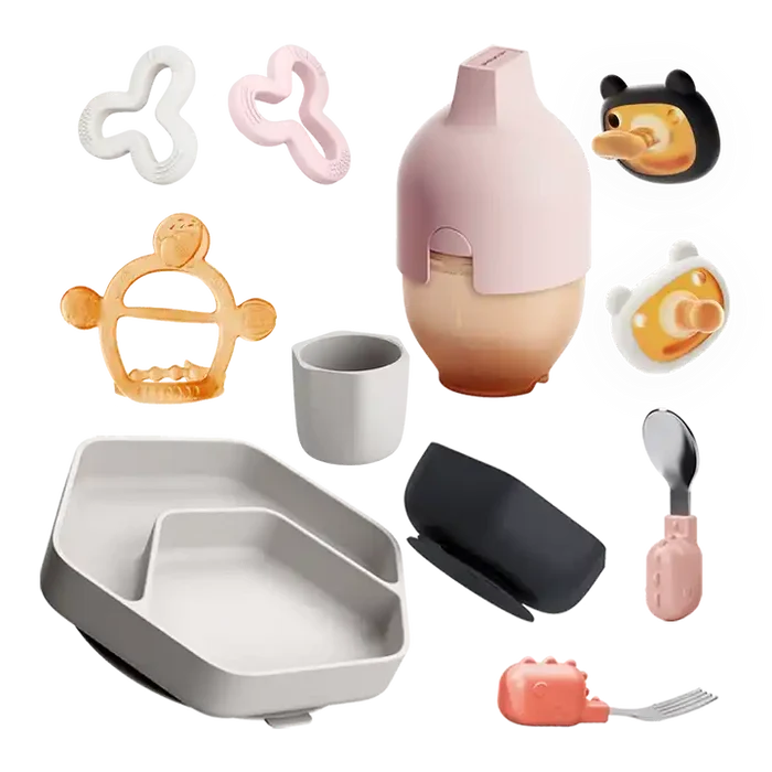 HEORSHE 160ml 5oz 240ml 8oz Supply Safety Material BPA Free Silicone Feeding Baby Bottle